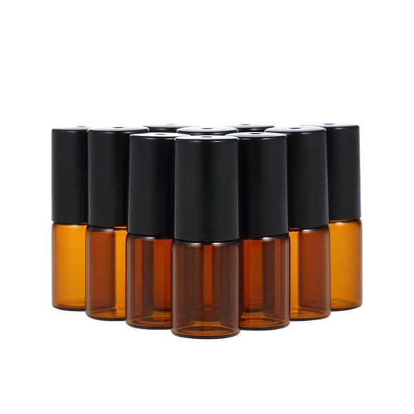 storage bottles & jars 10 pcs 3ml amber glass bottle stainless steel roller ball jar pipette essential oils roll-on with dropper
storage bottles & jars 10 pcs 3ml amber glass bottle stainless steel roller ball jar pipette essential oils roll-on with dropper