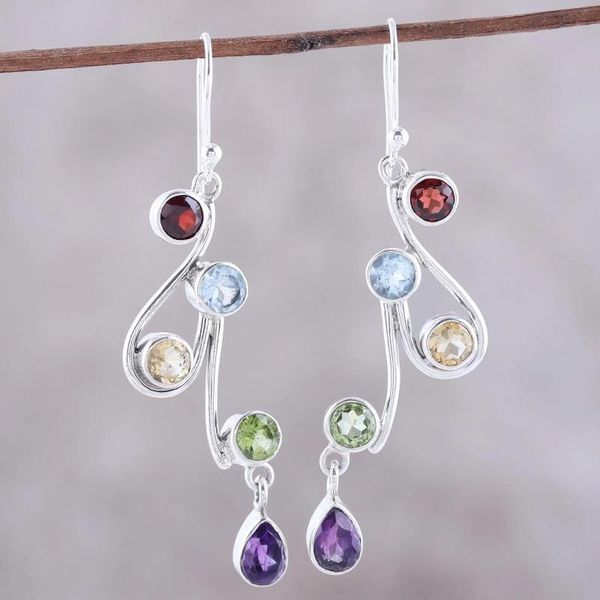 dangle & chandelier simple inlaid colorful zircon fashion earrings european and american, Silver
dangle & chandelier simple inlaid colorful zircon fashion earrings european and american, Silver