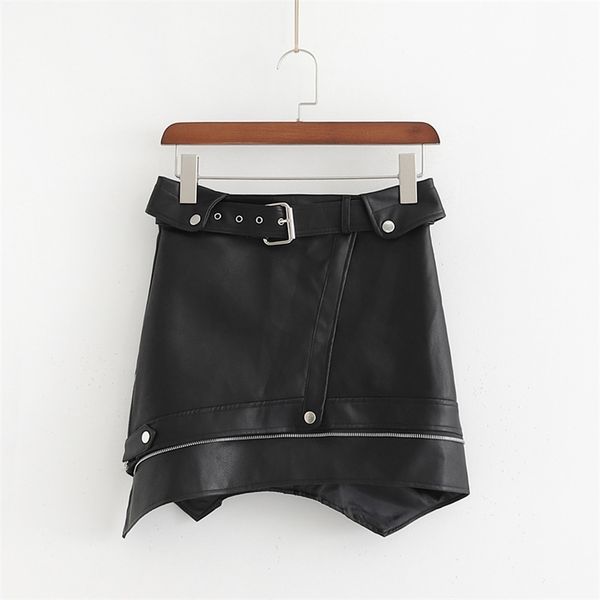 faux leather women mini skirt black pu belt zipper short bottoms high waist female skirts autumn new fashion ladies clothes 210315
faux leather women mini skirt black pu belt zipper short bottoms high waist female skirts autumn new fashion ladies clothes 210315
