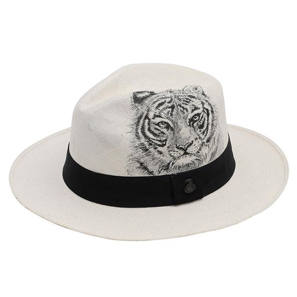 wide brim hats collective edition tora 'aquila grass natural handmade and hand painted tigers are woven from high-end materials, Blue;gray
wide brim hats collective edition tora 'aquila grass natural handmade and hand painted tigers are woven from high-end materials, Blue;gray