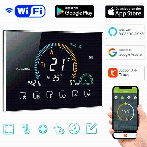 smart home control life wifi thermostat for electrical/water/gas boiler weekly programmable electronic digital lcd display thermoregulator
smart home control life wifi thermostat for electrical/water/gas boiler weekly programmable electronic digital lcd display thermoregulator