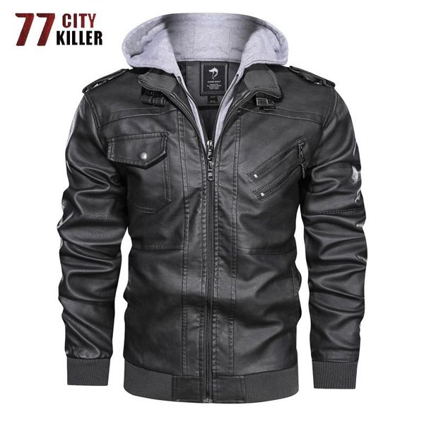 men's fur & faux 77city killer plus size leather jacket men motorcycle hooded pu jackets oblique zipper coat male l-5xl drop, Black
men's fur & faux 77city killer plus size leather jacket men motorcycle hooded pu jackets oblique zipper coat male l-5xl drop, Black
