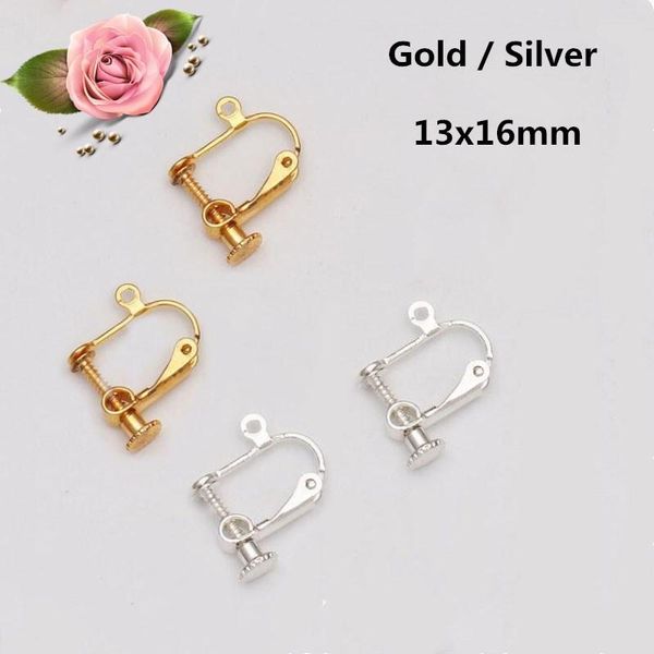 clip-on & screw back 20pcs non piercing adjustable earring clips bijoux for women diy handmade earrings fashion jewelry accessories ohrringe, Silver
clip-on & screw back 20pcs non piercing adjustable earring clips bijoux for women diy handmade earrings fashion jewelry accessories ohrringe, Silver
