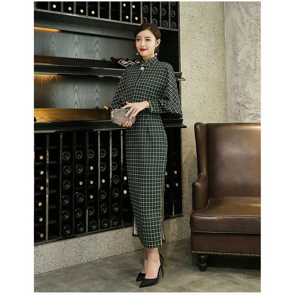 ethnic clothing vintage cheongsam elegant women's traditional chine clothes black polyester female modern autumn long qipao party eveni, Red
ethnic clothing vintage cheongsam elegant women's traditional chine clothes black polyester female modern autumn long qipao party eveni, Red
