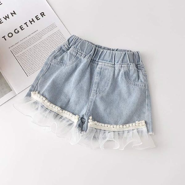 shorts kids girl pearls princess fashion baby denim pants children lace patchwork short clothes for 2-7y, Black
shorts kids girl pearls princess fashion baby denim pants children lace patchwork short clothes for 2-7y, Black