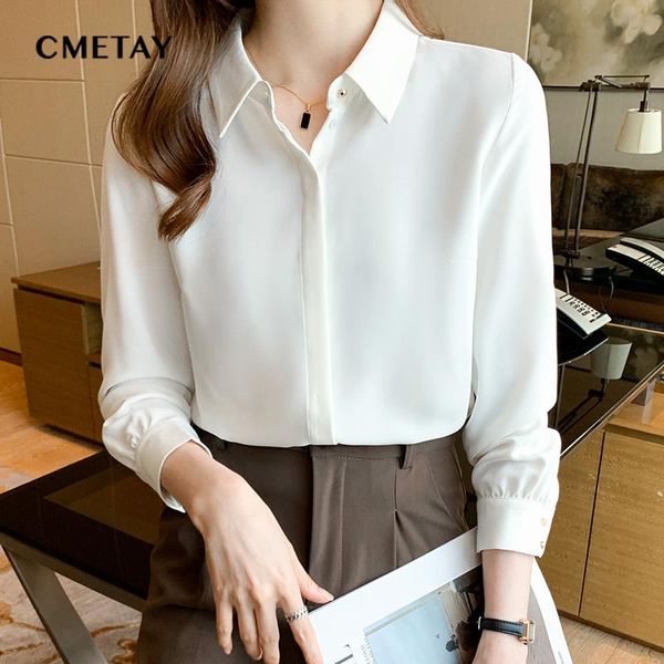 women's blouses & shirts autumn 2021 fashion casual elegant femme office and blouse white long sleeve chiffon shirt blusas c115
women's blouses & shirts autumn 2021 fashion casual elegant femme office and blouse white long sleeve chiffon shirt blusas c115