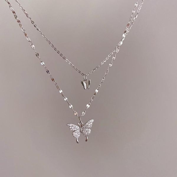 chokers 2 layer butterfly necklace with crystal dainty small butterflies jewellry double chain bridesmaid gift choker layering, Golden;silver
chokers 2 layer butterfly necklace with crystal dainty small butterflies jewellry double chain bridesmaid gift choker layering, Golden;silver