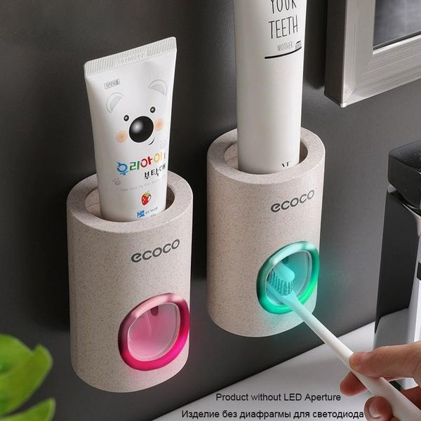 ledfre automatic toothpaste dispenser dust-proof toothbrush holder wheat straw wall mounted home squeezer bathroom accessories
ledfre automatic toothpaste dispenser dust-proof toothbrush holder wheat straw wall mounted home squeezer bathroom accessories