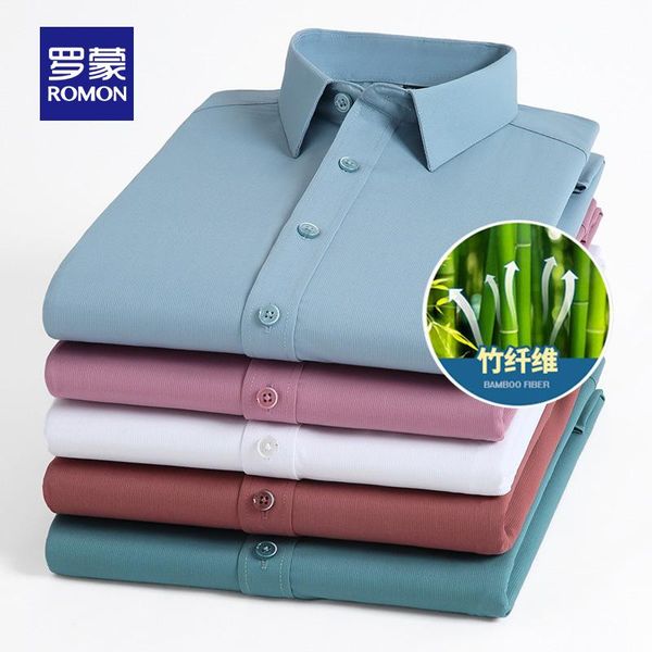 romon men's long-sleeved shirt 2021 spring non-ironing anti-wrinkle tooling shirt business casual all-match slim fit 1c062101, White;black
romon men's long-sleeved shirt 2021 spring non-ironing anti-wrinkle tooling shirt business casual all-match slim fit 1c062101, White;black