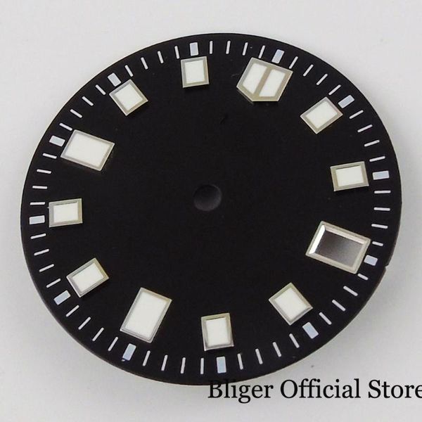 repair tools & kits bliger 28.5mm nologo black steel automatic watch dial green luminous marks for nh35a date display
repair tools & kits bliger 28.5mm nologo black steel automatic watch dial green luminous marks for nh35a date display