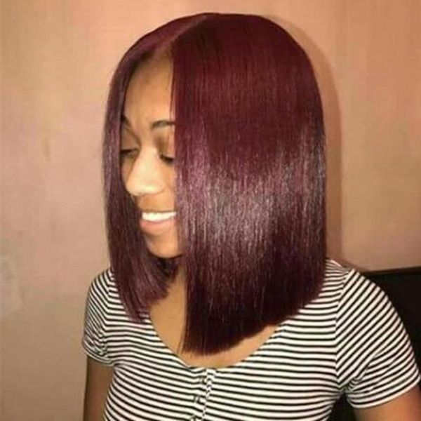 lace wigs burgundy 99j color short bob human hair front wig for black women preplucked brazilian remy with baby, Black;brown
lace wigs burgundy 99j color short bob human hair front wig for black women preplucked brazilian remy with baby, Black;brown