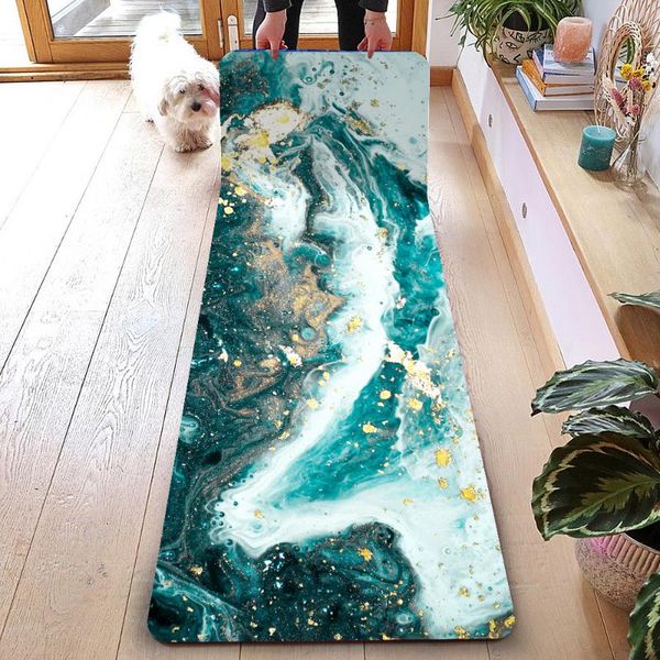 yoga mats 185 * 68cm 1.5mm natural rubber mat printed women fitness pilates gym exercise healthy tapete
yoga mats 185 * 68cm 1.5mm natural rubber mat printed women fitness pilates gym exercise healthy tapete