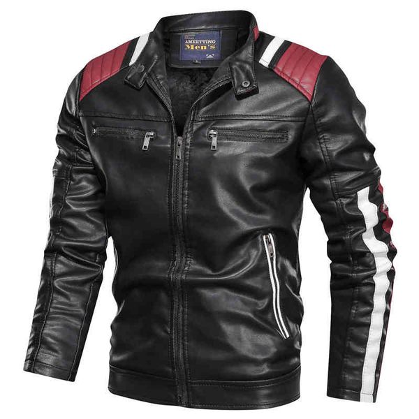 2020 autumn winter 's casual fashion stand collar motorcycle slim style quality leather et men, Black
2020 autumn winter 's casual fashion stand collar motorcycle slim style quality leather et men, Black