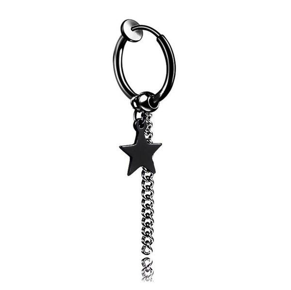 korean titanium steel clip earring mens trendy women long tassel chain earrings piercing ear rings jewelry, Silver
korean titanium steel clip earring mens trendy women long tassel chain earrings piercing ear rings jewelry, Silver