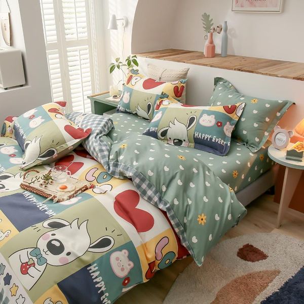 bedding sets all-cotton noob four-piece thickening 100% cotton bed sheet of quilt cover fashion set
bedding sets all-cotton noob four-piece thickening 100% cotton bed sheet of quilt cover fashion set