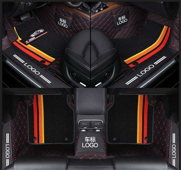 custom fit car floor mat carpet specific waterproof leather eco friendly material for vast of car model and make double layers black & red
custom fit car floor mat carpet specific waterproof leather eco friendly material for vast of car model and make double layers black & red