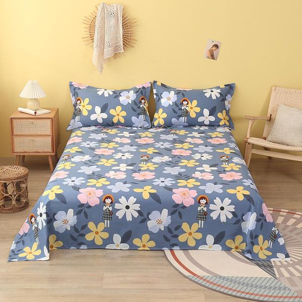 sheets & sets 1 pc 100% pure cotton flat sheet floral print single size bed for children linens bedsheet 230x240
sheets & sets 1 pc 100% pure cotton flat sheet floral print single size bed for children linens bedsheet 230x240