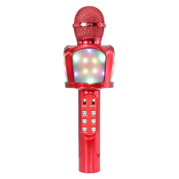 karaoke microphone, wireless bluetooth karaoke microphone with flashing colorful led lights portable speaker
karaoke microphone, wireless bluetooth karaoke microphone with flashing colorful led lights portable speaker