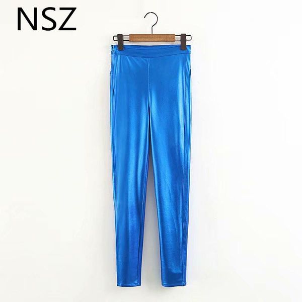 women's pants & capris women shiny fluorescent color skinny pencil tall waist side zipper design with pockets trousers female casual gl, Black;white
women's pants & capris women shiny fluorescent color skinny pencil tall waist side zipper design with pockets trousers female casual gl, Black;white