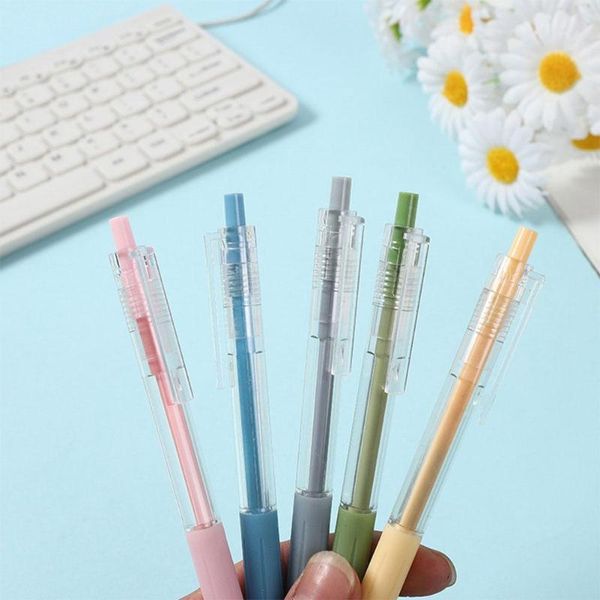 gel pens 1pc 0.5mm press black ink pen color penholder morandi series writing school office stationery supplies
gel pens 1pc 0.5mm press black ink pen color penholder morandi series writing school office stationery supplies