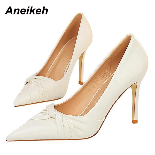 dress shoes aneikeh 2021 spring ladies fashion pu women pumps classics thin heels pointed shallow slip-on pleated elegant wedding, Black
dress shoes aneikeh 2021 spring ladies fashion pu women pumps classics thin heels pointed shallow slip-on pleated elegant wedding, Black
