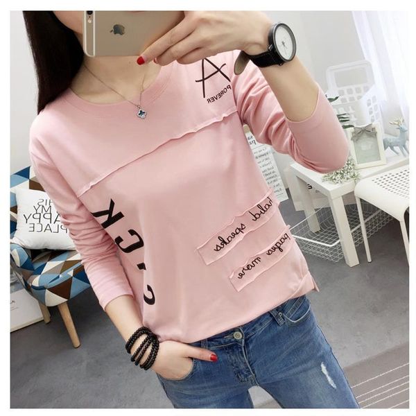 2021 korean new women long sleeve t-shirt fashion letter printed kawaii student t shirt casual women roupa feminina, White
2021 korean new women long sleeve t-shirt fashion letter printed kawaii student t shirt casual women roupa feminina, White