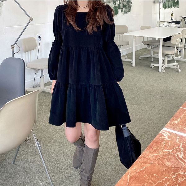 korean dresses square collar loose puff sleeves black long velvet little doll dress kawaii 9phl, Black;gray
korean dresses square collar loose puff sleeves black long velvet little doll dress kawaii 9phl, Black;gray
