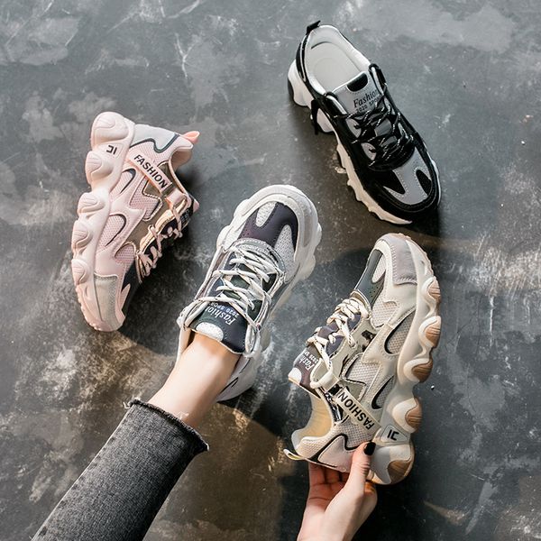 fashion korean women sneakers casual shoes woman lace up thick sole chunky platform sneakers 2020 spring female shoes breathable
fashion korean women sneakers casual shoes woman lace up thick sole chunky platform sneakers 2020 spring female shoes breathable