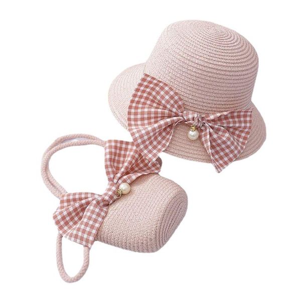 wide brim hats maershei baby girls straw sun hat fashion flower bow cute kids beach cap small bag set 4 color, Blue;gray
wide brim hats maershei baby girls straw sun hat fashion flower bow cute kids beach cap small bag set 4 color, Blue;gray