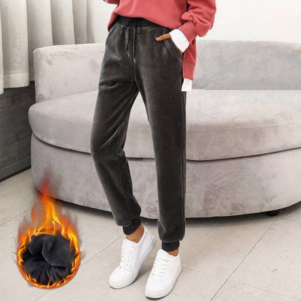 women's pants & capris 2021 autumn winter harem warm thick velvet casual women loose causal trousers s-3xl, Black;white
women's pants & capris 2021 autumn winter harem warm thick velvet casual women loose causal trousers s-3xl, Black;white