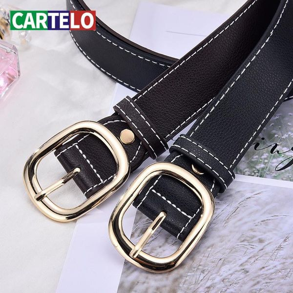 belts cartelo leather ladies r women's simple and versatile ins style fashion, Black;brown
belts cartelo leather ladies r women's simple and versatile ins style fashion, Black;brown