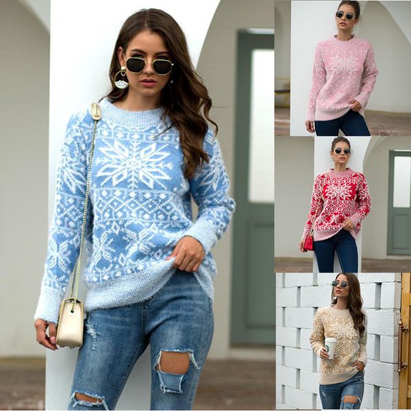 Women's Christmas Sweater Pullover Knitted Argyle Stylish Christmas Long Sleeve Sweater Cardigans Crew Neck Fall Winter Blue Blushing Pink Khaki, White;black
Women's Christmas Sweater Pullover Knitted Argyle Stylish Christmas Long Sleeve Sweater Cardigans Crew Neck Fall Winter Blue Blushing Pink Khaki, White;black