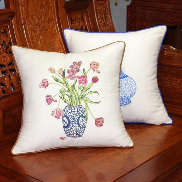 cushion/decorative pillow pure cotton pillowcase embroidery jacquard sofa cushion headboard large back cover
cushion/decorative pillow pure cotton pillowcase embroidery jacquard sofa cushion headboard large back cover