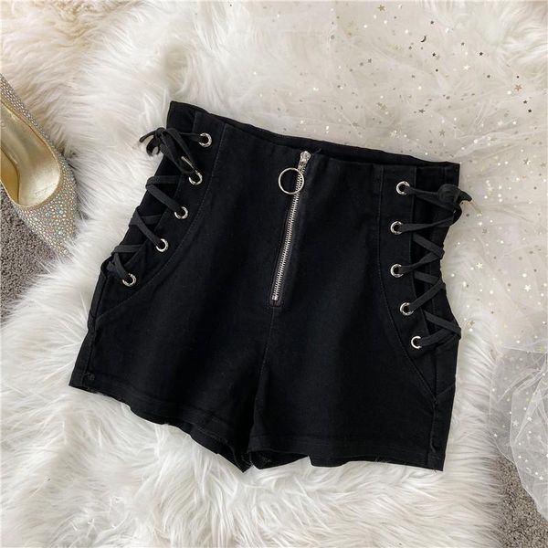 women's shorts 2021 spring summer korean style fashion lace-up women denim solid color all-match high waist package hip, White;black
women's shorts 2021 spring summer korean style fashion lace-up women denim solid color all-match high waist package hip, White;black