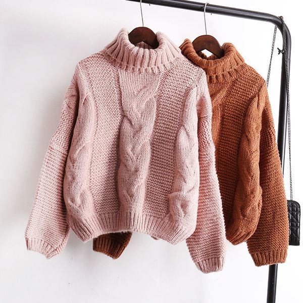 women's sweaters korean fashions winter thick yarn high sweater short female sleeve long turtleneck ytt1, White;black
women's sweaters korean fashions winter thick yarn high sweater short female sleeve long turtleneck ytt1, White;black