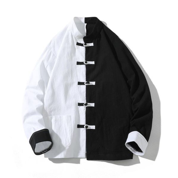 ethnic clothing chinese style black and white stitching large size tang shirt jackets coats stylish buckle orient blouse oriental costume, Red
ethnic clothing chinese style black and white stitching large size tang shirt jackets coats stylish buckle orient blouse oriental costume, Red