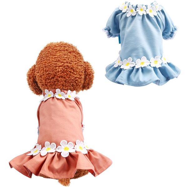 dog apparel pet clothes cat dress with puff sleeve orange blue puppy clothing floral princess tutu xs-xl skirt for
dog apparel pet clothes cat dress with puff sleeve orange blue puppy clothing floral princess tutu xs-xl skirt for