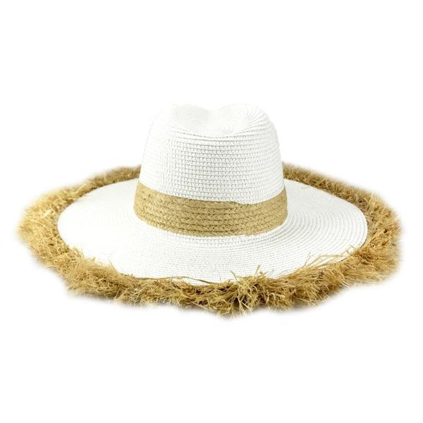 fashion handmade weave raffia wide brim floppy girls straw hat sun caps women summer beach uv protect travel cap chapeu feminino, Blue;gray
fashion handmade weave raffia wide brim floppy girls straw hat sun caps women summer beach uv protect travel cap chapeu feminino, Blue;gray