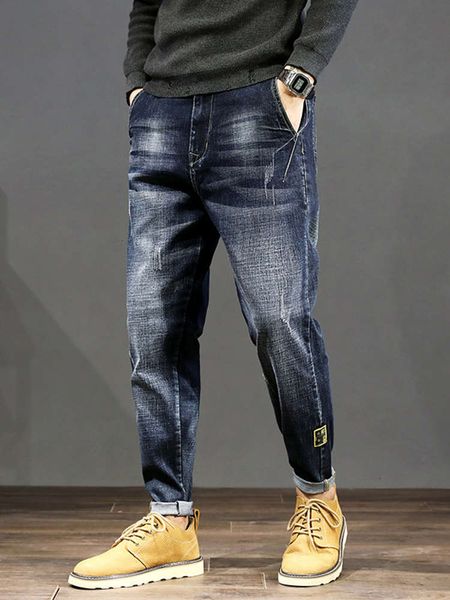 autumn men's jeans men's versatile loose korean fashion small foot large casual straight tube fashion brand harlan pants, Blue
autumn men's jeans men's versatile loose korean fashion small foot large casual straight tube fashion brand harlan pants, Blue