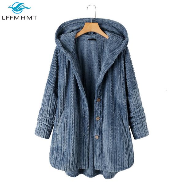 2021 new women winter solid color long sleeve single breasted vintage hooded coats female 5xl large size casual fleece warm jackets razb, Black
2021 new women winter solid color long sleeve single breasted vintage hooded coats female 5xl large size casual fleece warm jackets razb, Black