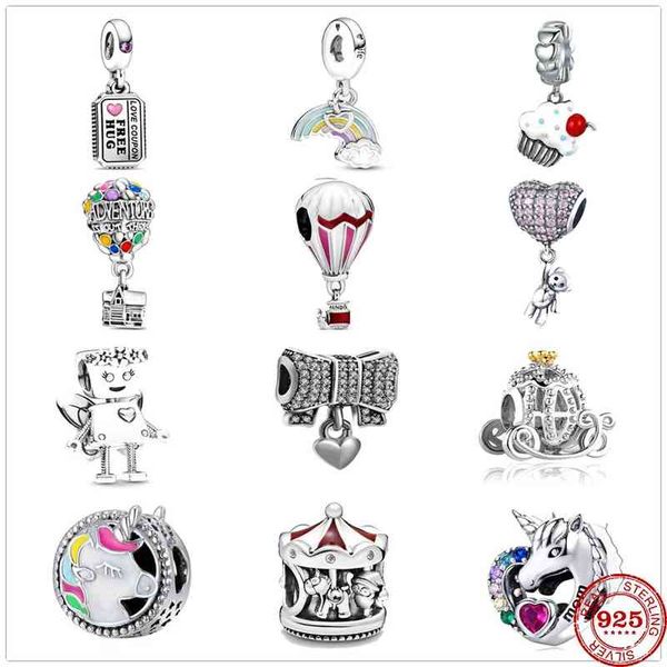 925 sterling silver dream unicorn air balloon pendant diy beads suitable for original pandora charm bracelet female jewelry
925 sterling silver dream unicorn air balloon pendant diy beads suitable for original pandora charm bracelet female jewelry