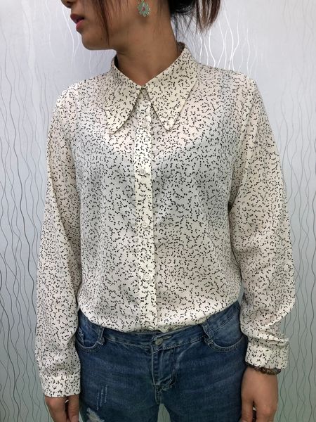 2021 women blouses new spring autumn lapel long sleeve office blouse shirt casual 3pb8, White;black
2021 women blouses new spring autumn lapel long sleeve office blouse shirt casual 3pb8, White;black