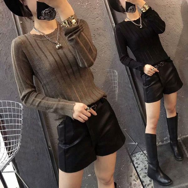 women's sweaters 2021 women autumn knitting long sleeves o-neck collar female fashion slim pullovers ladies winter l284, White;black
women's sweaters 2021 women autumn knitting long sleeves o-neck collar female fashion slim pullovers ladies winter l284, White;black