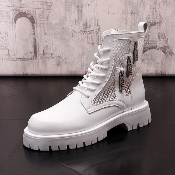 dress shoes vero dos homens botas de tornozelo branco dedo do p redondo malha respirvel trending zip charme lazer sapatos moda rua, Black
dress shoes vero dos homens botas de tornozelo branco dedo do p redondo malha respirvel trending zip charme lazer sapatos moda rua, Black