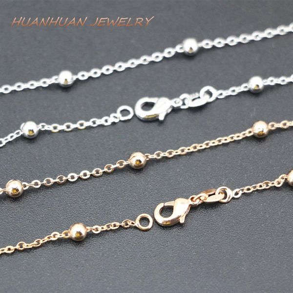 chains fashion statement women chain copper stainless steel link necklace 1mm round chokers party gifts diy jewelry 18inch b3374, Silver
chains fashion statement women chain copper stainless steel link necklace 1mm round chokers party gifts diy jewelry 18inch b3374, Silver