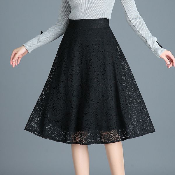 2021 new vintage black lace midi women summer fashions lady high waist long skirt elegant office maxi skirts rsis
2021 new vintage black lace midi women summer fashions lady high waist long skirt elegant office maxi skirts rsis