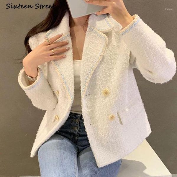 women's jackets chic tweed jacket for women double breasted turn-down neck cropped coat female autumn winter 2021 runway outerfit, Black;brown
women's jackets chic tweed jacket for women double breasted turn-down neck cropped coat female autumn winter 2021 runway outerfit, Black;brown