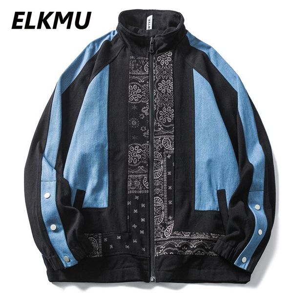 men's jackets elkmu streetwear harajuku bandana paisley pattern patchwork coats men autumn jacket stand collar outerwear male hm367, Black;brown
men's jackets elkmu streetwear harajuku bandana paisley pattern patchwork coats men autumn jacket stand collar outerwear male hm367, Black;brown