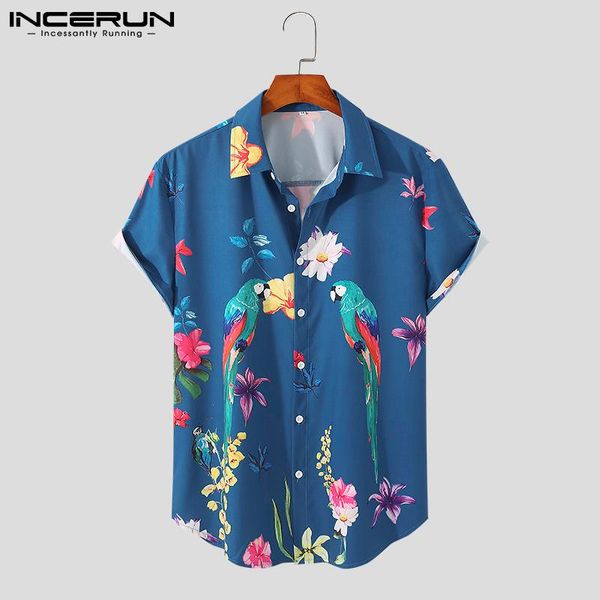 men's casual shirts 2021 men hawaiian shirt printed lapel short sleeve summer clothing streetwear vacation button camisas s-3xl incerun, White;black
men's casual shirts 2021 men hawaiian shirt printed lapel short sleeve summer clothing streetwear vacation button camisas s-3xl incerun, White;black