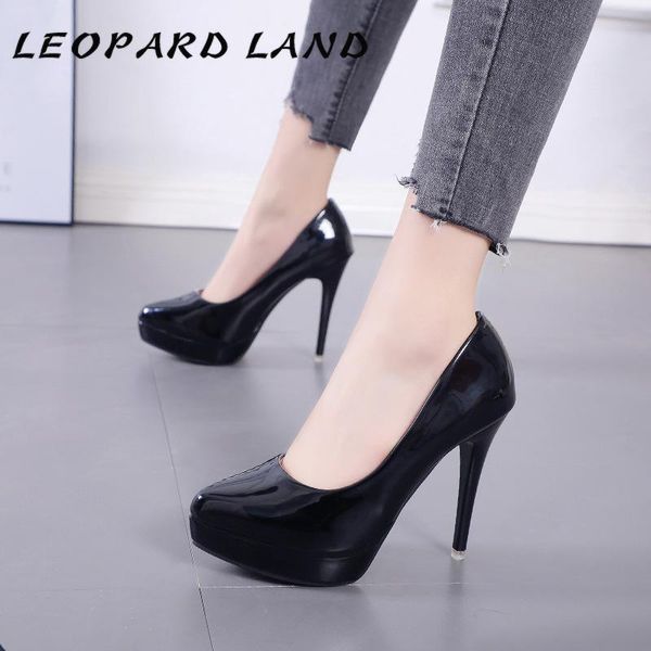 dress shoes leopard land 2021 spring patent leather waterproof platform women's thin heeled shallow mouth high heel single, Black
dress shoes leopard land 2021 spring patent leather waterproof platform women's thin heeled shallow mouth high heel single, Black